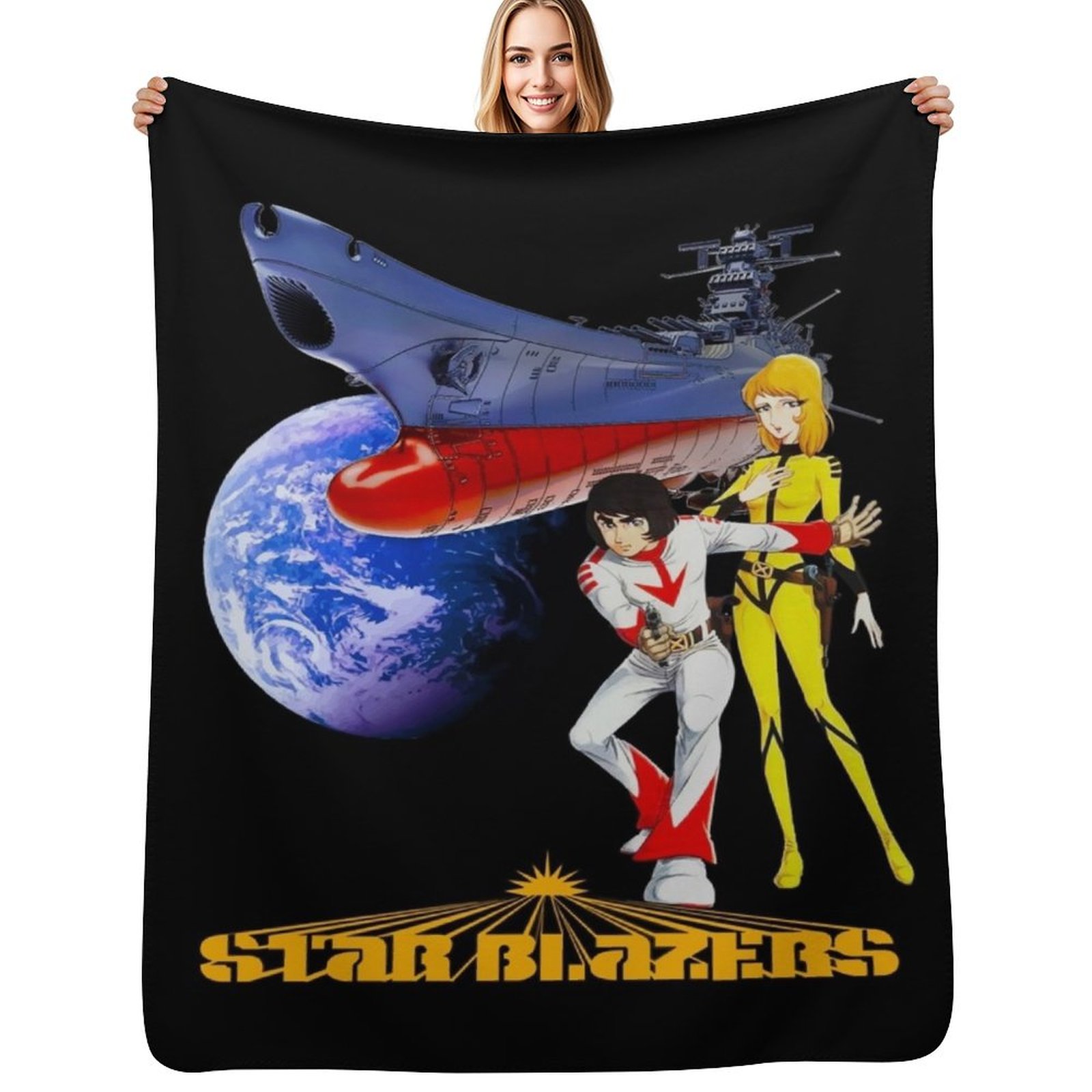 Nova Decor & Lighting Juletrelys - Классическая футболка Star Blazers, плед Wild