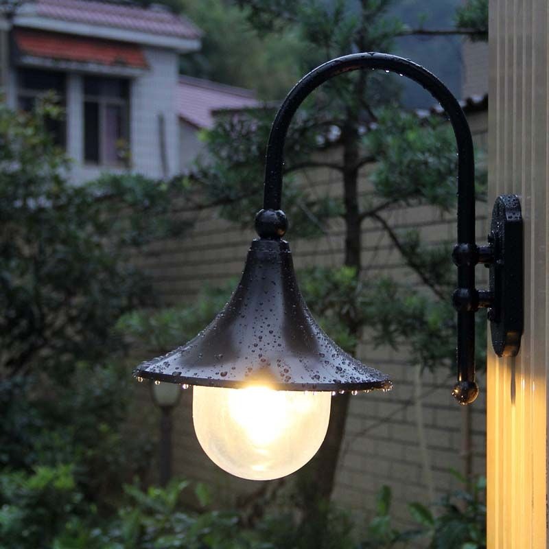 Lighting Metal Wall Decor - Европейский классический металлический стеклянный водонепроницаемый светодиодный