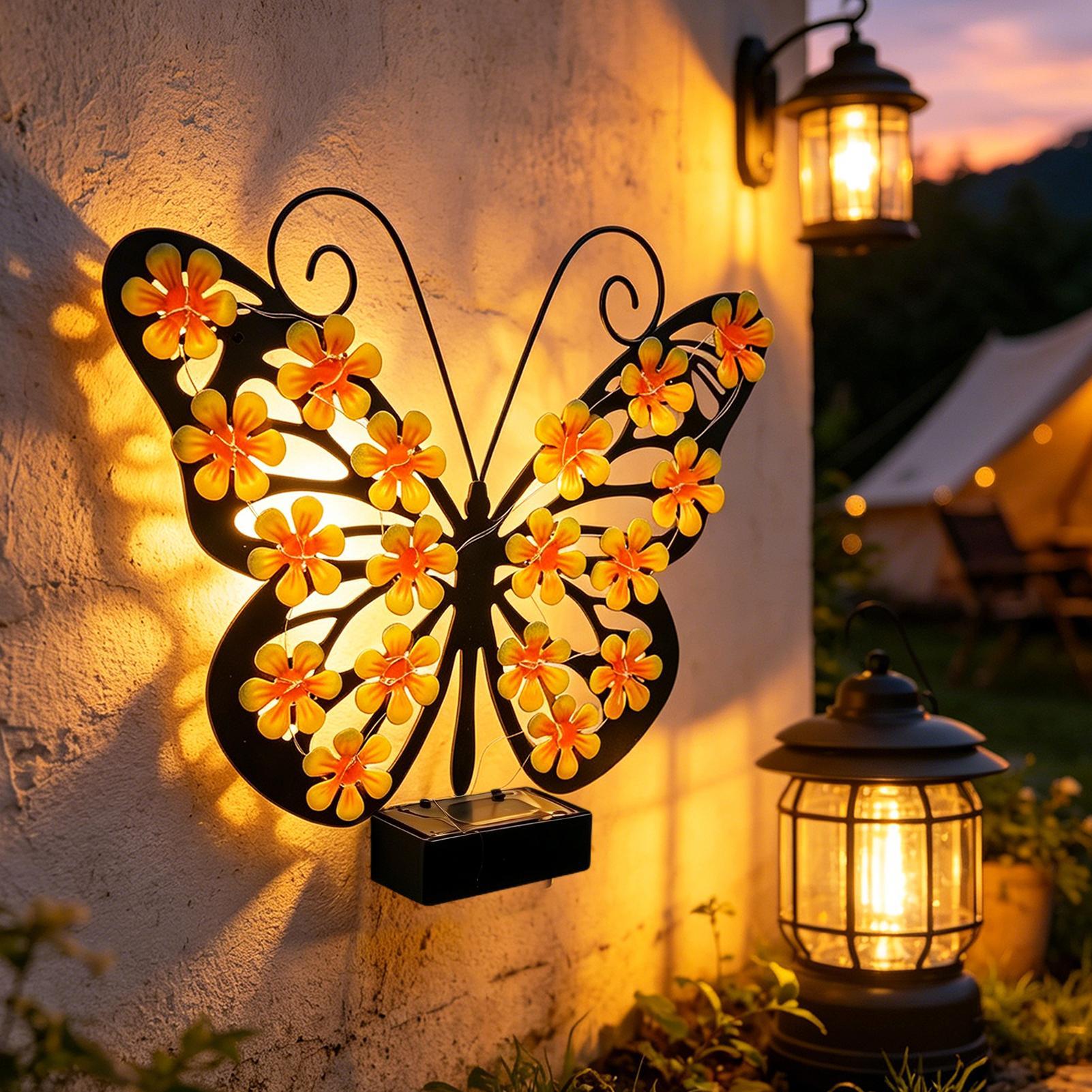 Lighting Metal Wall Decor - Светодиодные солнечные металлические настенные светильники, декоративные