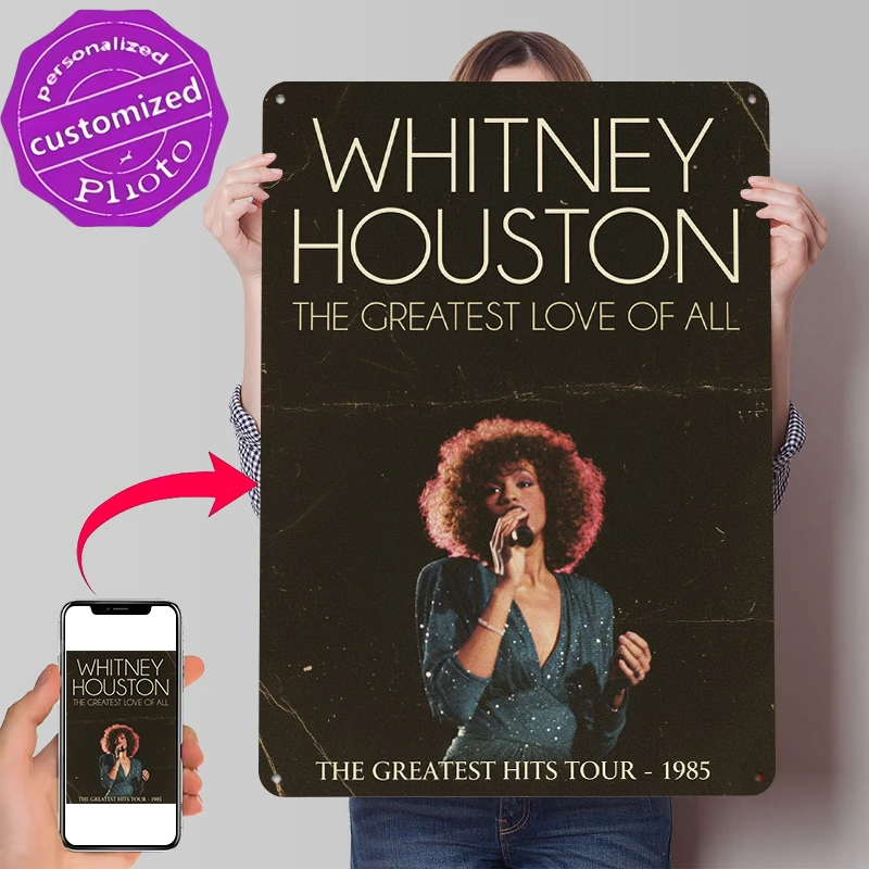 Lighting Decor Houston - Винтажная металлическая табличка с 3D-эффектом «Whitney