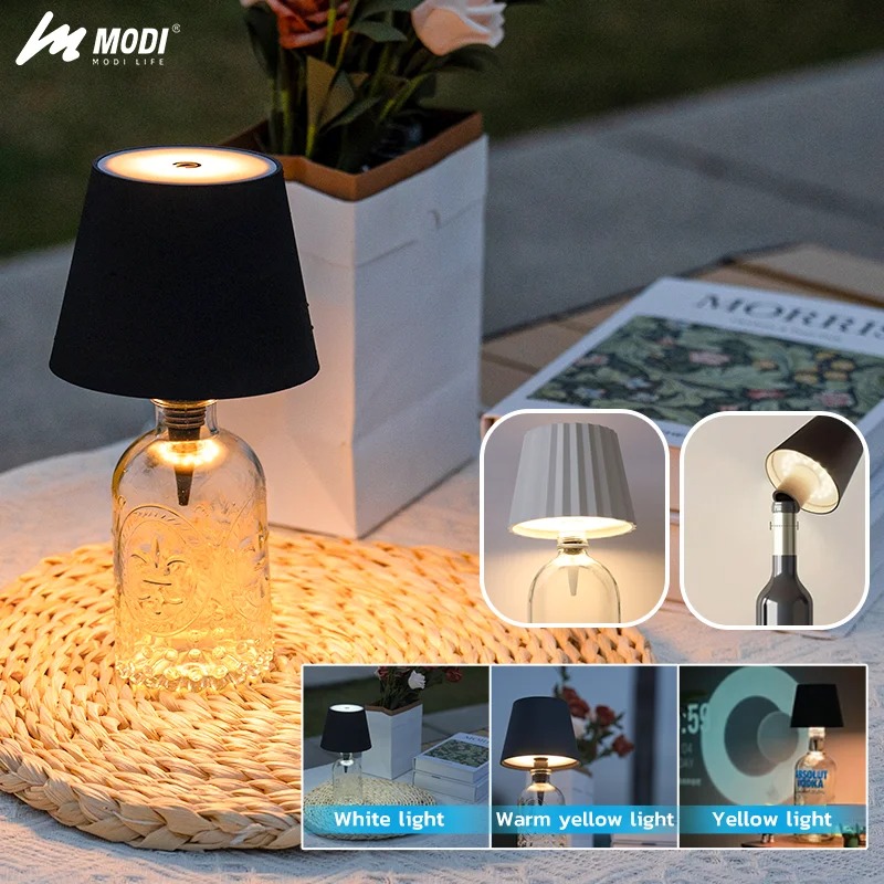 Colour Changing Bulb - Настольная лампа для бутылок с беспроводным