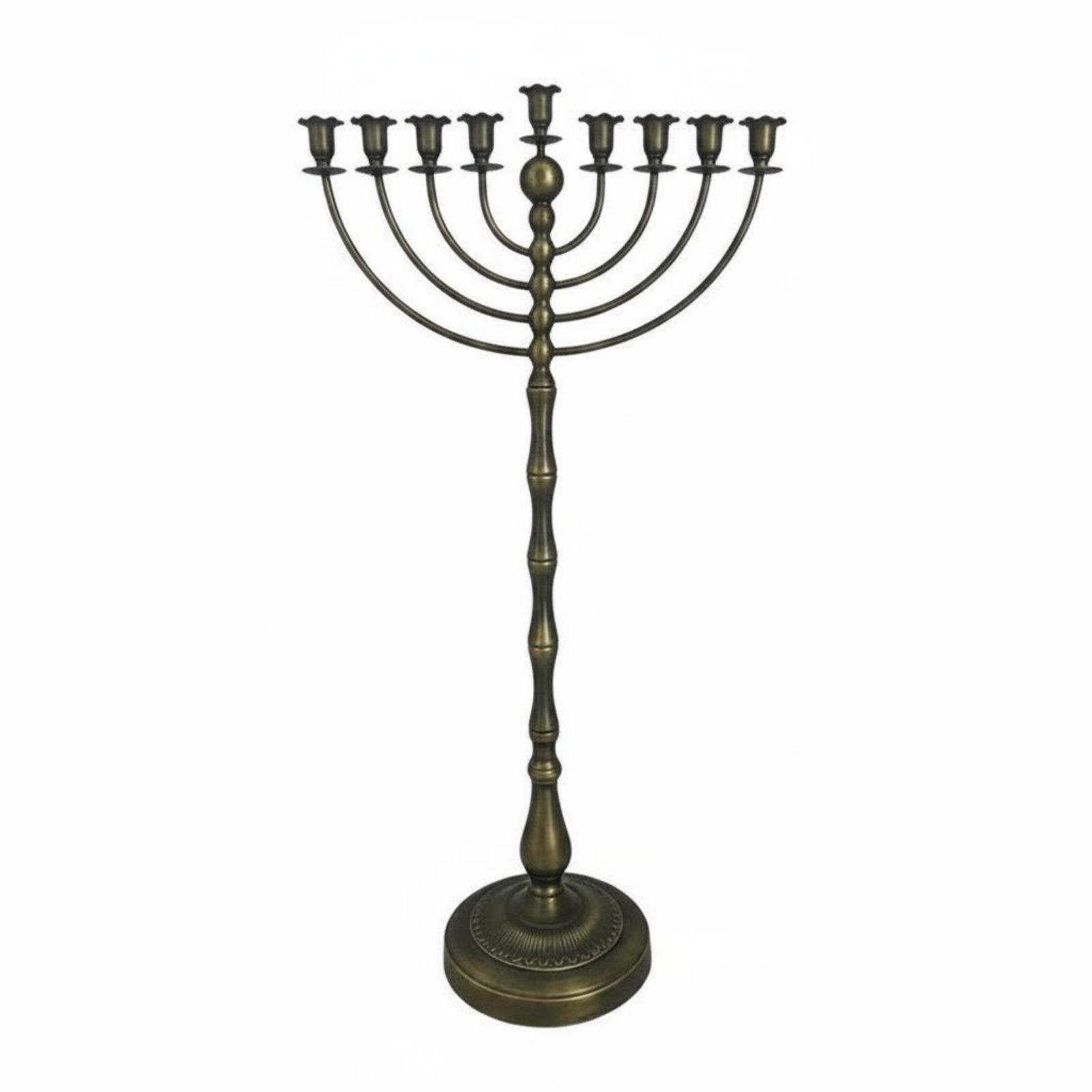 Elegant Decor & Lighting Llc - Антикварная бронзовая подставка для мениры, металлическая