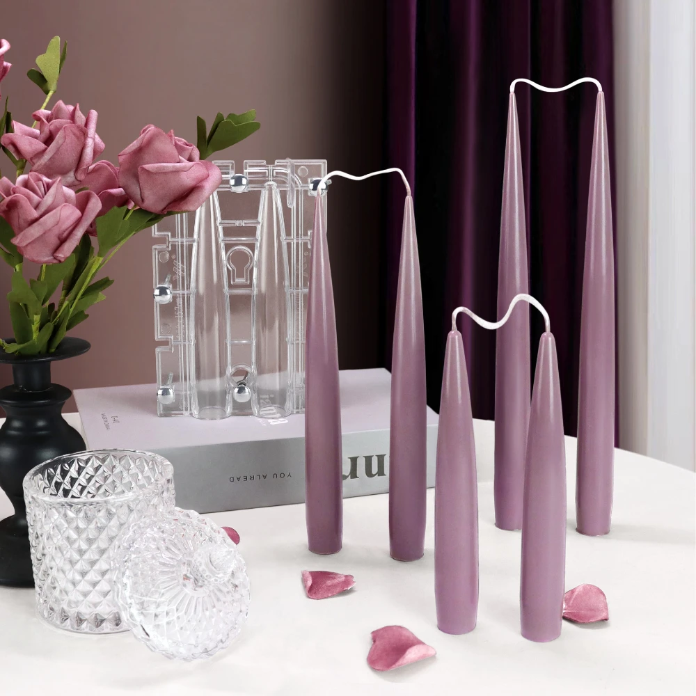 Candle Holder Set - Двусторонняя колонна, свеча, акриловая форма, соединительный