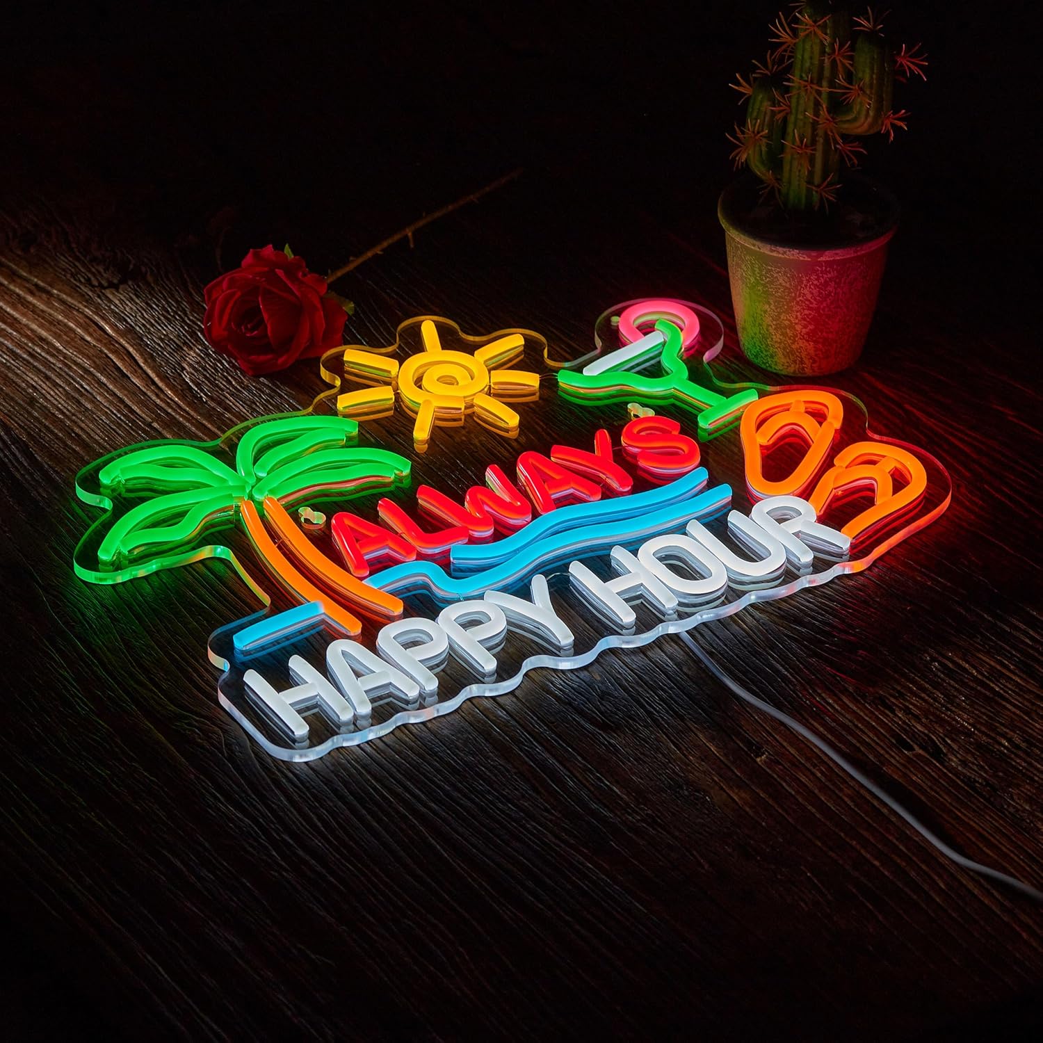 Неоновая вывеска «Вечернее пив – обзор и цена Decor Lighting Hours