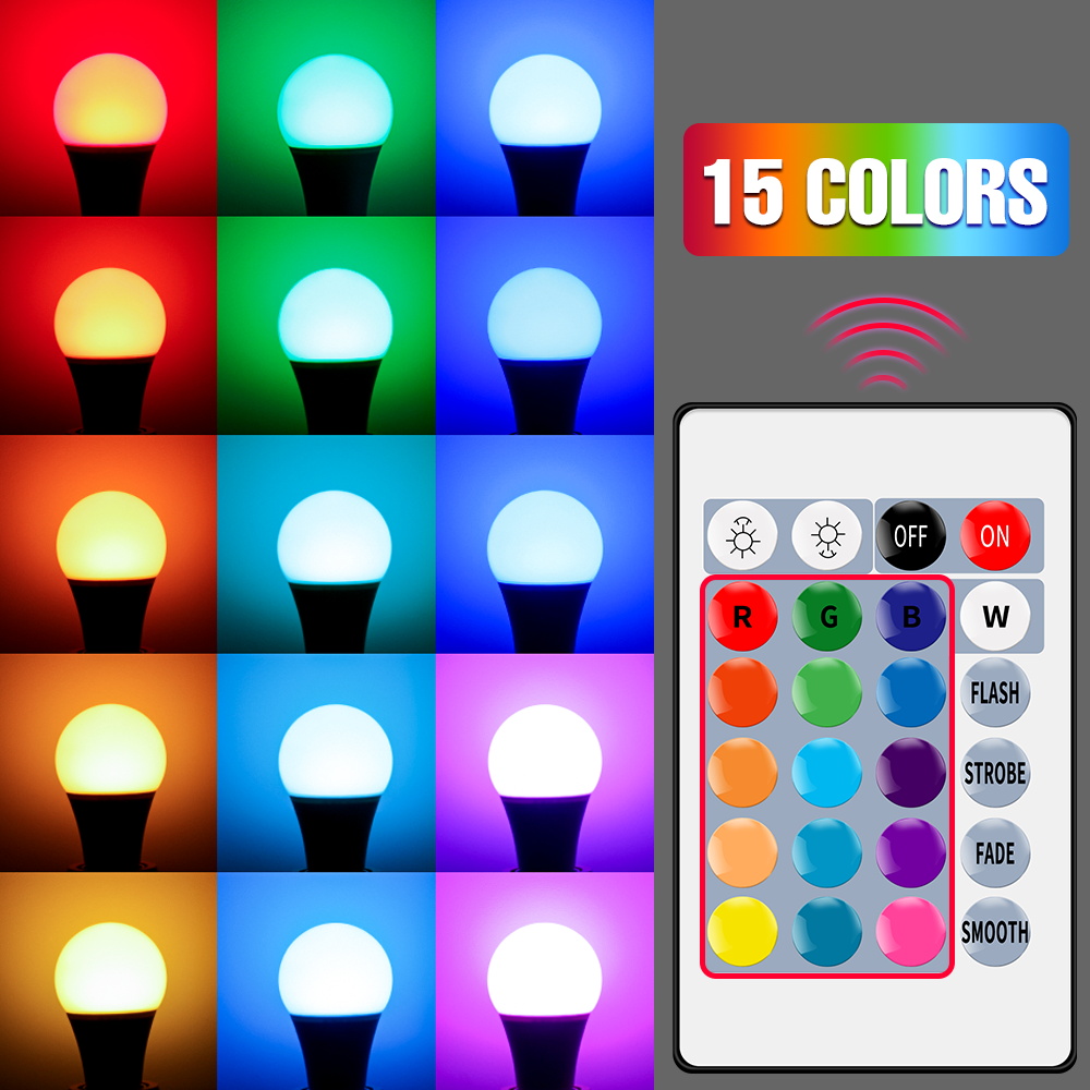 RGB неоновый светильник E27 Ра – обзор и цена Decor Lighting Hours