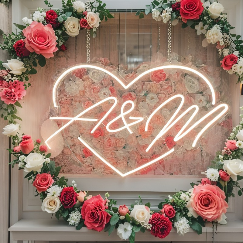 Светодиодная неоновая вывеска  – обзор и цена Lighting Decor Wedding