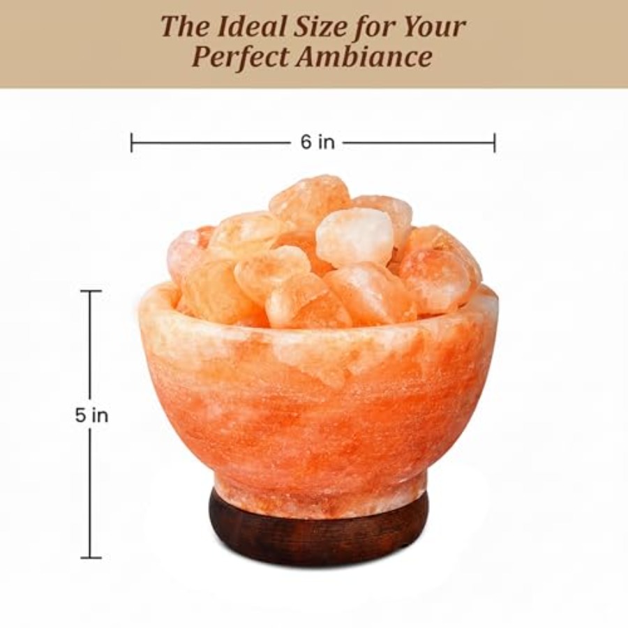 Гималайская соляная лампа-чаша – обзор и цена Himalayan Salt Lamp