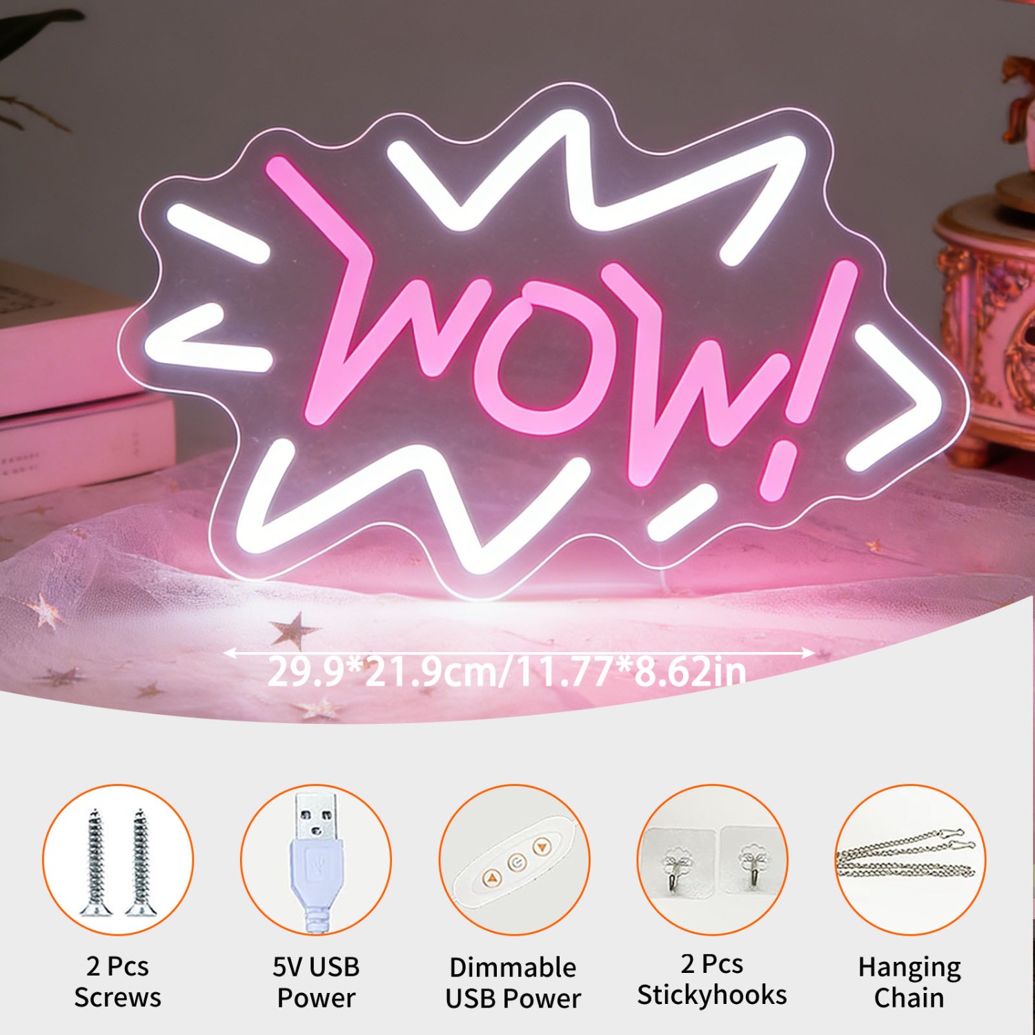 Неоновая вывеска LED в стиле п – обзор и цена Lighting Decor Wow