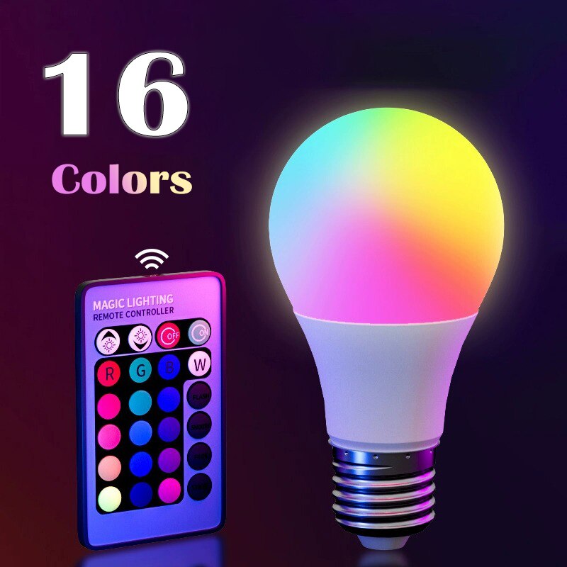 Светодиодная RGB-лампа на 16 ц – обзор и цена Colour Changing Bulb